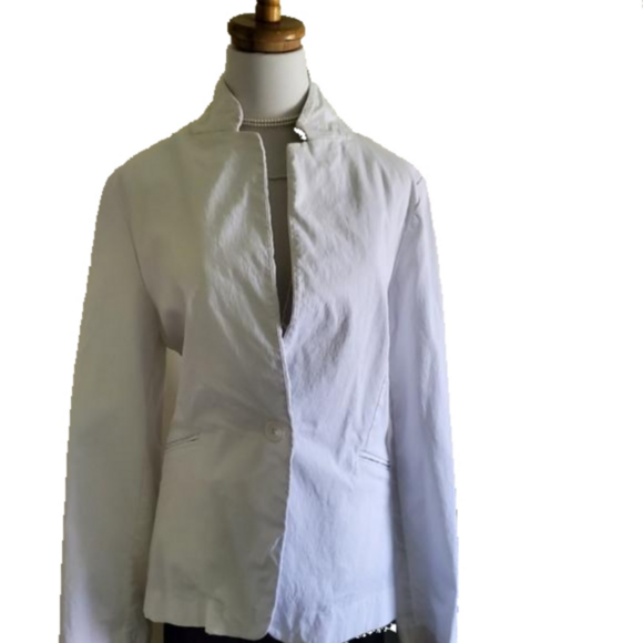 Zac & Rachel White Summer Blazer Jacket Size XL - Picture 3 of 9